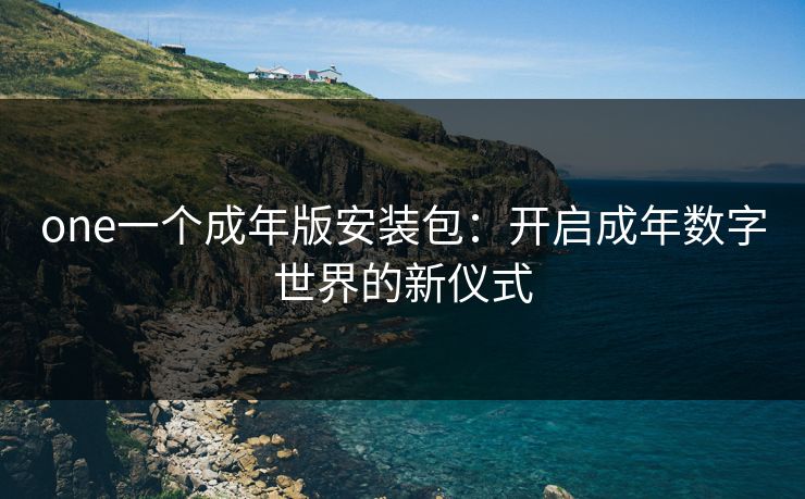 one一个成年版安装包：开启成年数字世界的新仪式