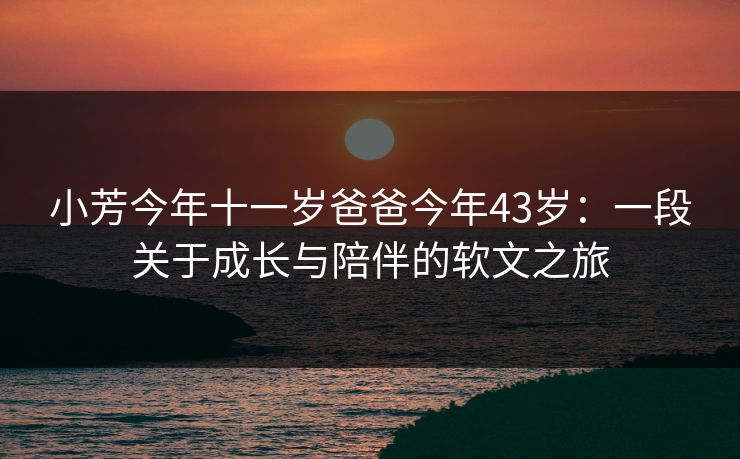 小芳今年十一岁爸爸今年43岁：一段关于成长与陪伴的软文之旅